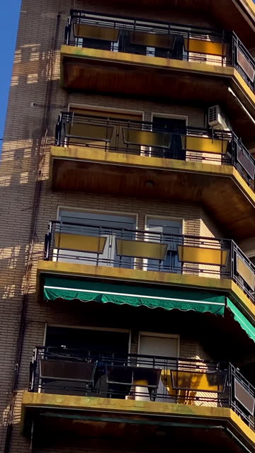 Building with balconies