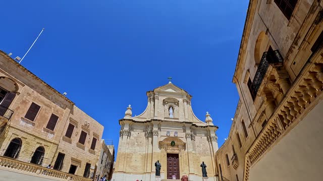 Cathedral Of The Assumption In The City Of Victoria On Gozo Island