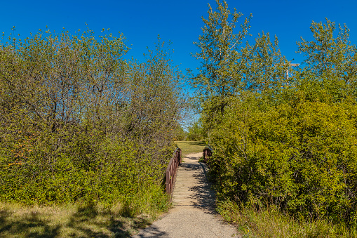 Meewasin Park is located in the River Heights neighborhood of Saskatoon.