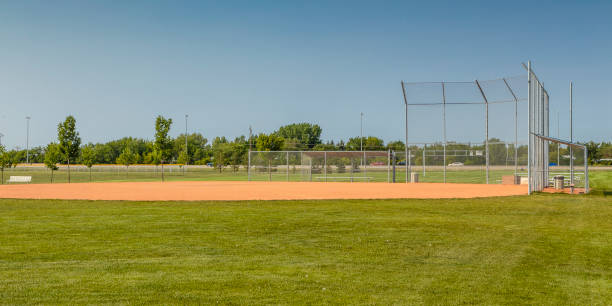 morris t. cherneskey - baseball diamond fotos stock-fotos und bilder