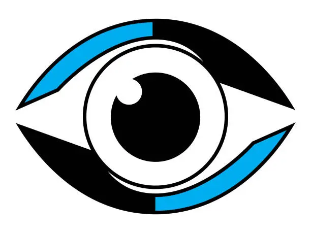 Vector illustration of Modern Eye Icon