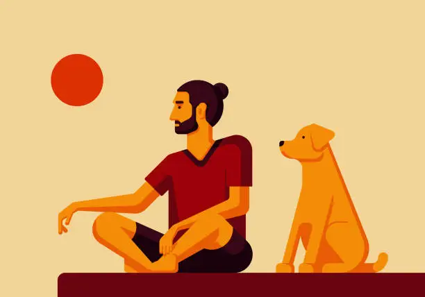 Vector illustration of Mindful Companions