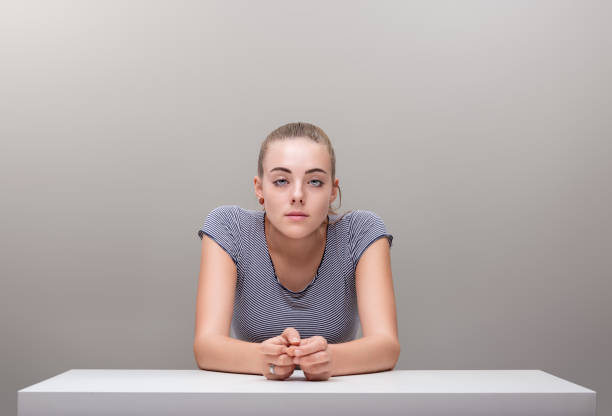 istock Young woman listens and reflects and will respond appropriately. 1938330807