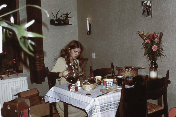 istock Just married young Woman in the 70s 1938354313