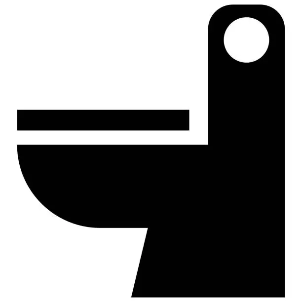 Vector illustration of Toilet icon illustration isolated vector sign symbol