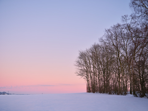 A photo of winter landscape in Danmak