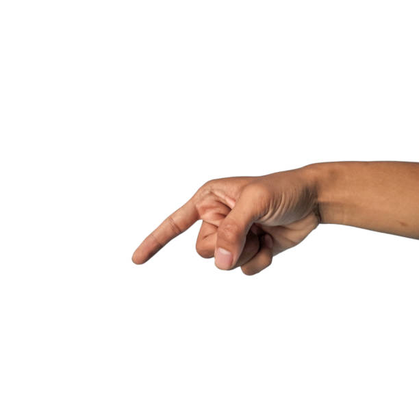 istock men hand point with finger isolated on white background 1938559385
