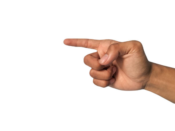 istock men hand point with finger isolated on white background 1938560435