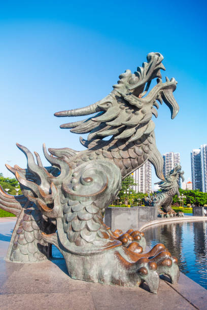 istock Bronze dragon statue in Forbidden City 1938568230