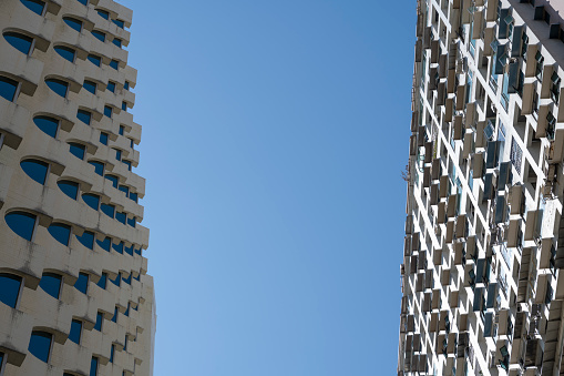High rise buildings in modern urban residential areas
