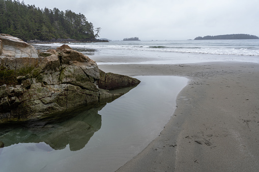 Long exposures of the coastline of Tonquin Beach in Tofino, BC on the west coast of Vancouver Island.