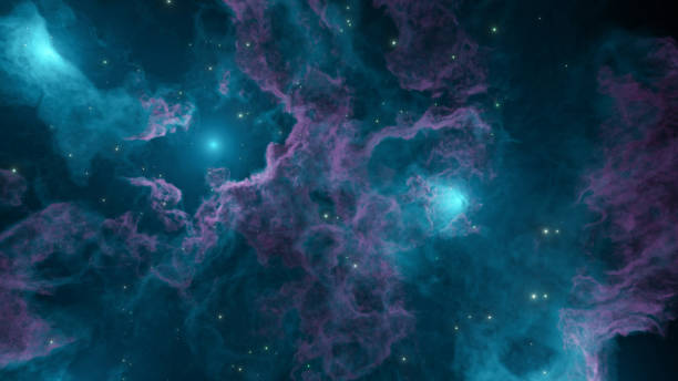 istock planetary nebula. Nebula in outer space, galaxy. Neon. Beautiful space neon abstract background. 3D illustration 1938741193
