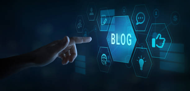 blog concept, writing a blog, blogging