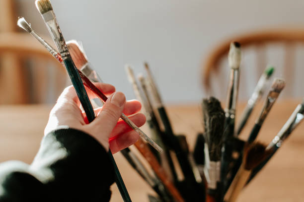 istock sorting a collection of acrylic art paint brushes 1938838782