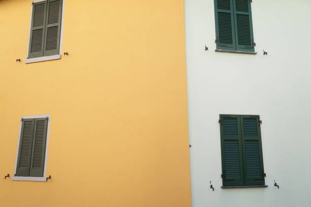 A detail in alley of the historic center of the ancient village of Borgo San Michele hamlet of Colonno. Lake Como, Italy