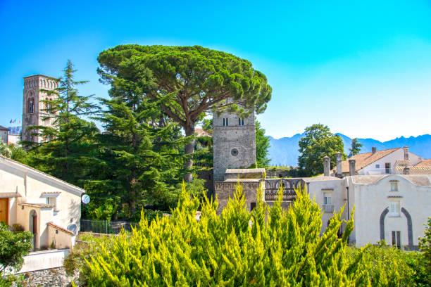 landscape of Ravello on Amalfo coast in Amalfi, Campania, Italy