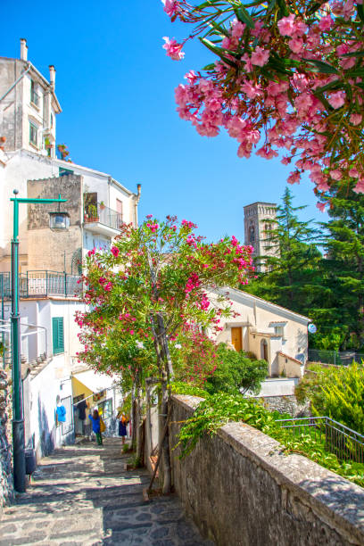 landscape of Ravello on Amalfo coast