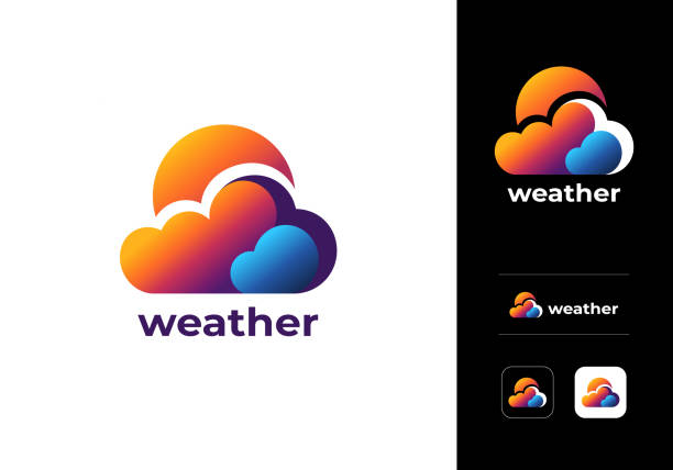 Weather Cloud Logo Design Vector Template. Modern Abstract AI-Based Cloud Server Company Symbol. Isolated Colorful Cloud Network or Storage or Broadband or ISP Company Logo Illustration With App Icon It's A Cloud Logo Design Vector Template. It's Modern Abstract AI Based Cloud Server Colorful Logo Design. A Cloud Network or Storage or Broadband or ISP Company Can Use This Logo. App Icon Is Included In This Template. broadband isp stock illustrations