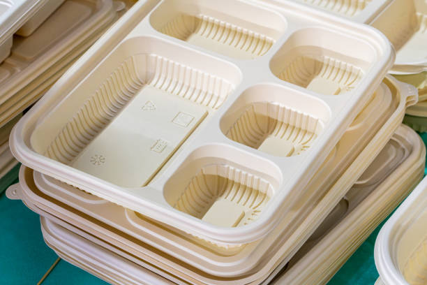 Environmentally friendly food trays, fast food packaging