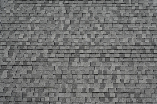 close up on roof shingle as background