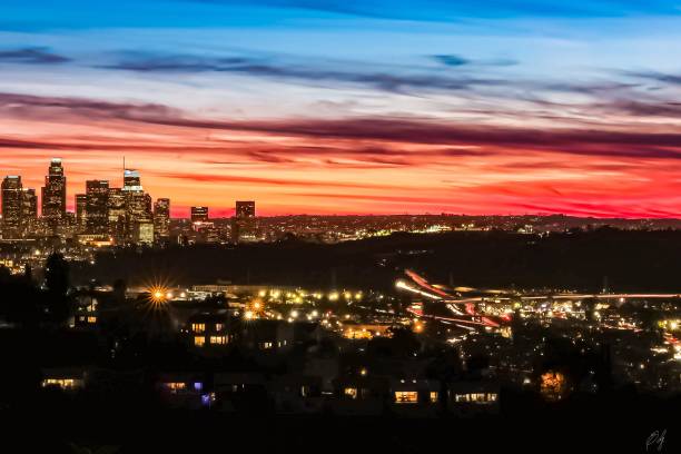 istock Downtown Los Angeles after sunset 1939057133