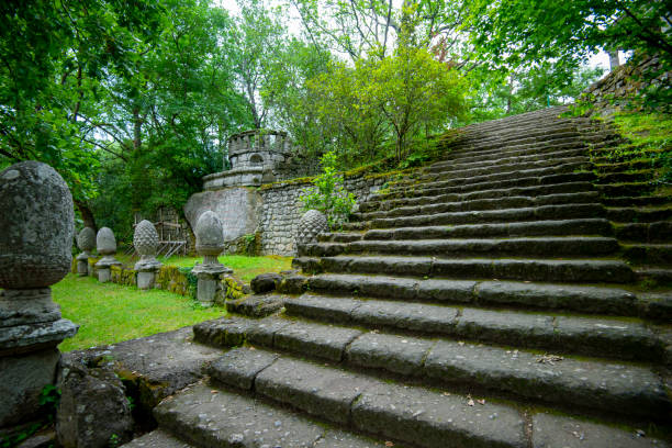 Staircase in the Bardini garden Florence Italy