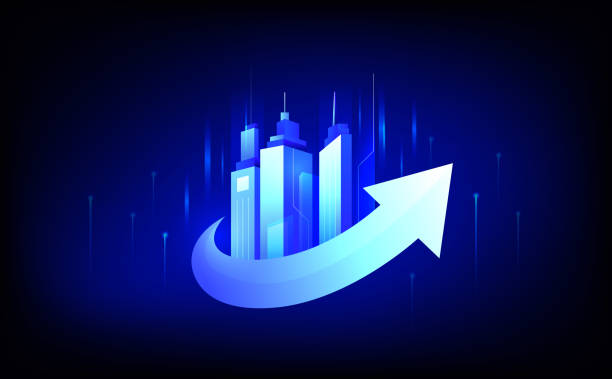 The Future of Real Estate Investing The Future of Real Estate Investing concept illustration iot logo stock illustrations