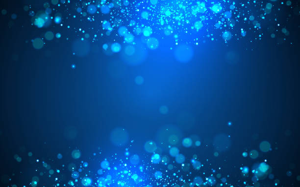 bildbanksillustrationer, clip art samt tecknat material och ikoner med blue christmas abstract sparkles - oskarpt fokus