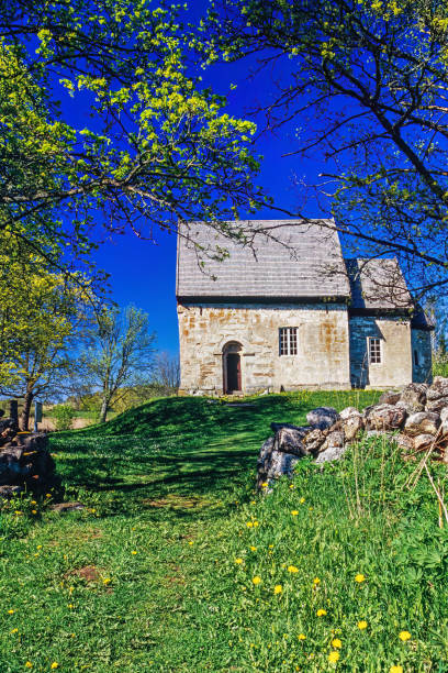 istock Old stone church in the countryside 1939255257