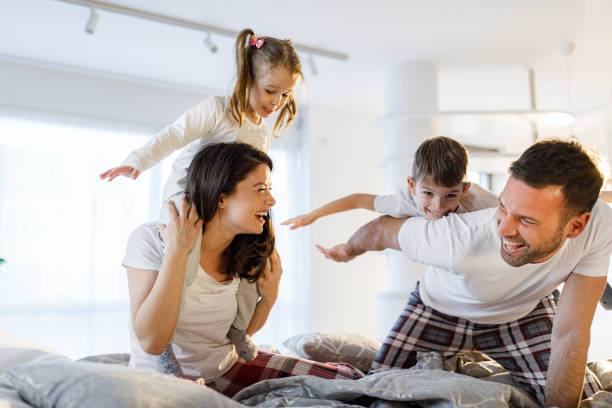 istock Family's fun in the bedroom! 1939266248