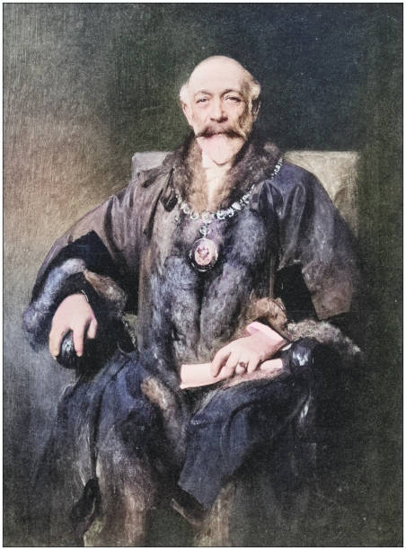 istock Antique photo of paintings: Man Mayor 1939427295