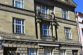 Facade of the historic building