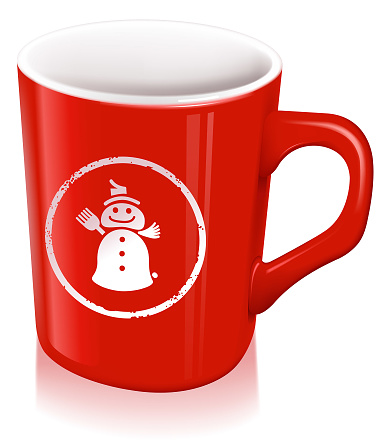 drawing of vector season coffee cup. Created by Illustrator CS6. This file of transparent.