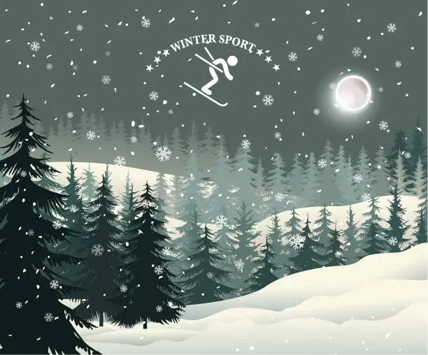 Vector illustration of winter holiday