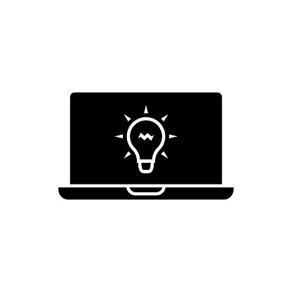 Business Idea Solid Icon. This Flat Icon is suitable for infographics, web designs, mobile apps, UI, UX, and GUI design.