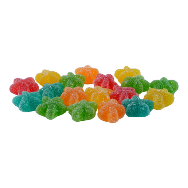 istock Jelly stars sugar coated sweets isolated on white background 1939676140