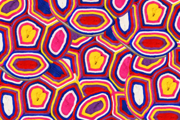 istock Abstract of coloured paper rolls 1939683149