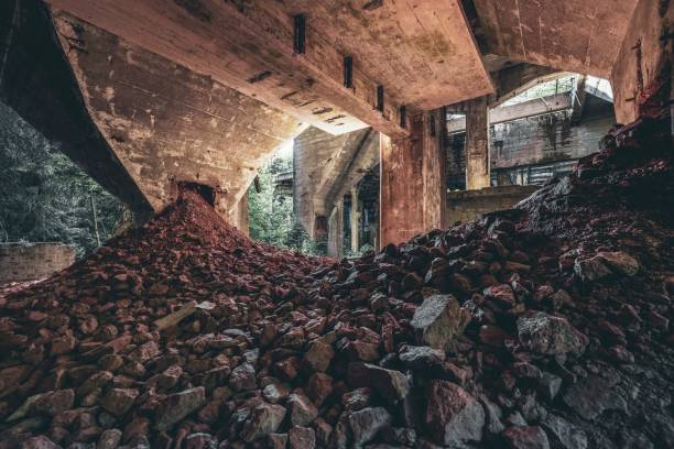 Abandoned tine mine Rolava (Sauersack) in Ore Mountains