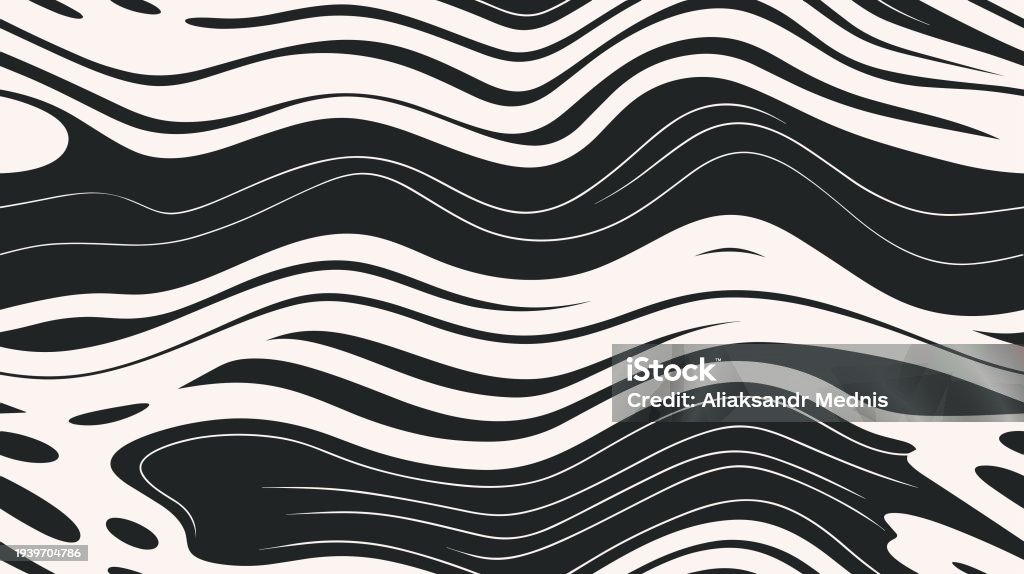 Wavy Lines Examples Wavy Lines Of Different Thickness Vector Illustration Vector ...