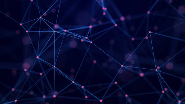 istock Abstract digital background of points and lines. Glowing plexus. Big data. Network or connection. Abstract technology science background. 3d rendering 1939705225