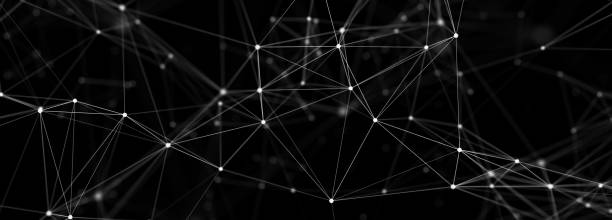 istock Abstract digital background of points and lines. Glowing plexus. Big data. Network or connection. Abstract technology science background. 3d rendering 1939705966