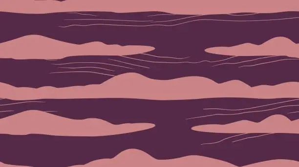 Vector illustration of Vertical stripe of regular pattern. Zebra skin texture illusion. Geometric Lines. Colorful pattern. Illustration for background, wallpaper et al. Seamless line background. Hand drawn.