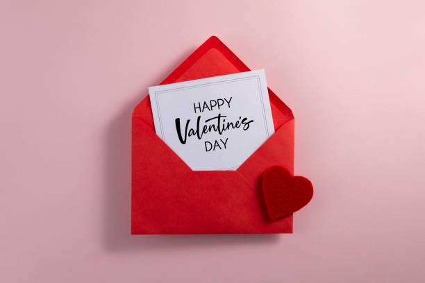 istock Valentine's Day Card in Red Envelope 1939745440