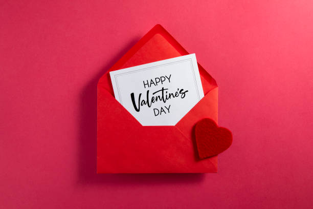 istock Valentine's Day Card in Red Envelope 1939749282
