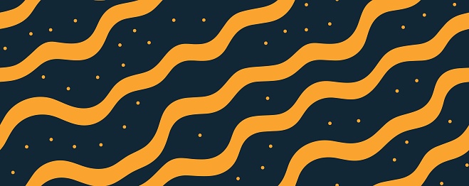 Randomized Wave Pattern Geometric Ornament Hand Drawn Abstract Waves An Abstract Design Using ...