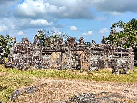 Phimeanakas Angkor wat temple ruins, siem reap, cambodia.