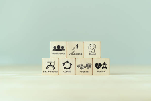 istock Workplace wellbeing concept. Creating employee benefits and satisfaction programs. Fostering a positive work culture and employee engagement. The physical, mental and emotional health of employees. 1939824713