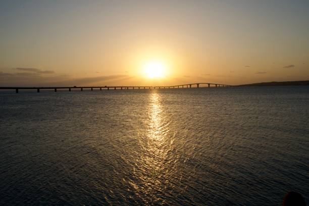 istock The sun setting behind the Irabu Bridge 1939838574