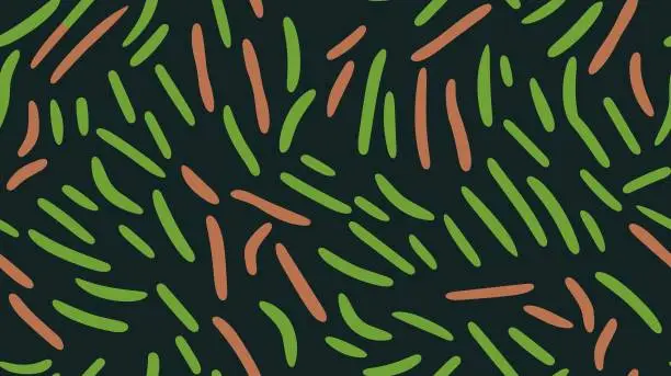 Vector illustration of Animal Fur Hand Drawn. Hand drawn cucumber seamless pattern. Abstract Backgrounds. Vector. Seamless. Vector illustration. Graffiti Psychedelic Background. Line objects.