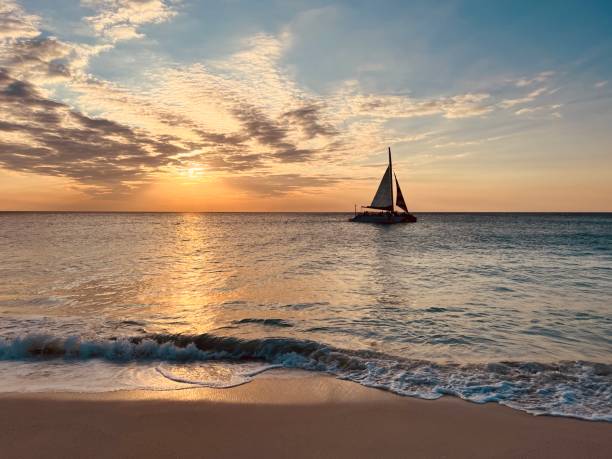 istock Colorful sunset over the sea. 1939872120